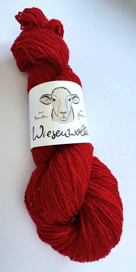 Wiesenwolle DK, knallrot