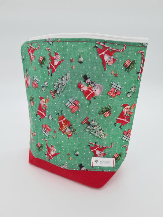 Grüne Wichtelweihnachtstasche