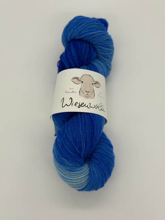 Wiesenwolle Sockengarn königsblau