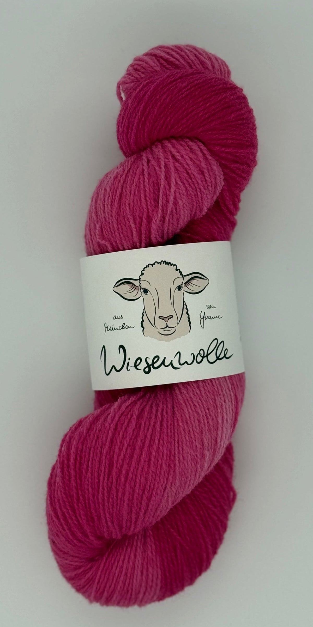 Wiesenwolle Sockengarn pink