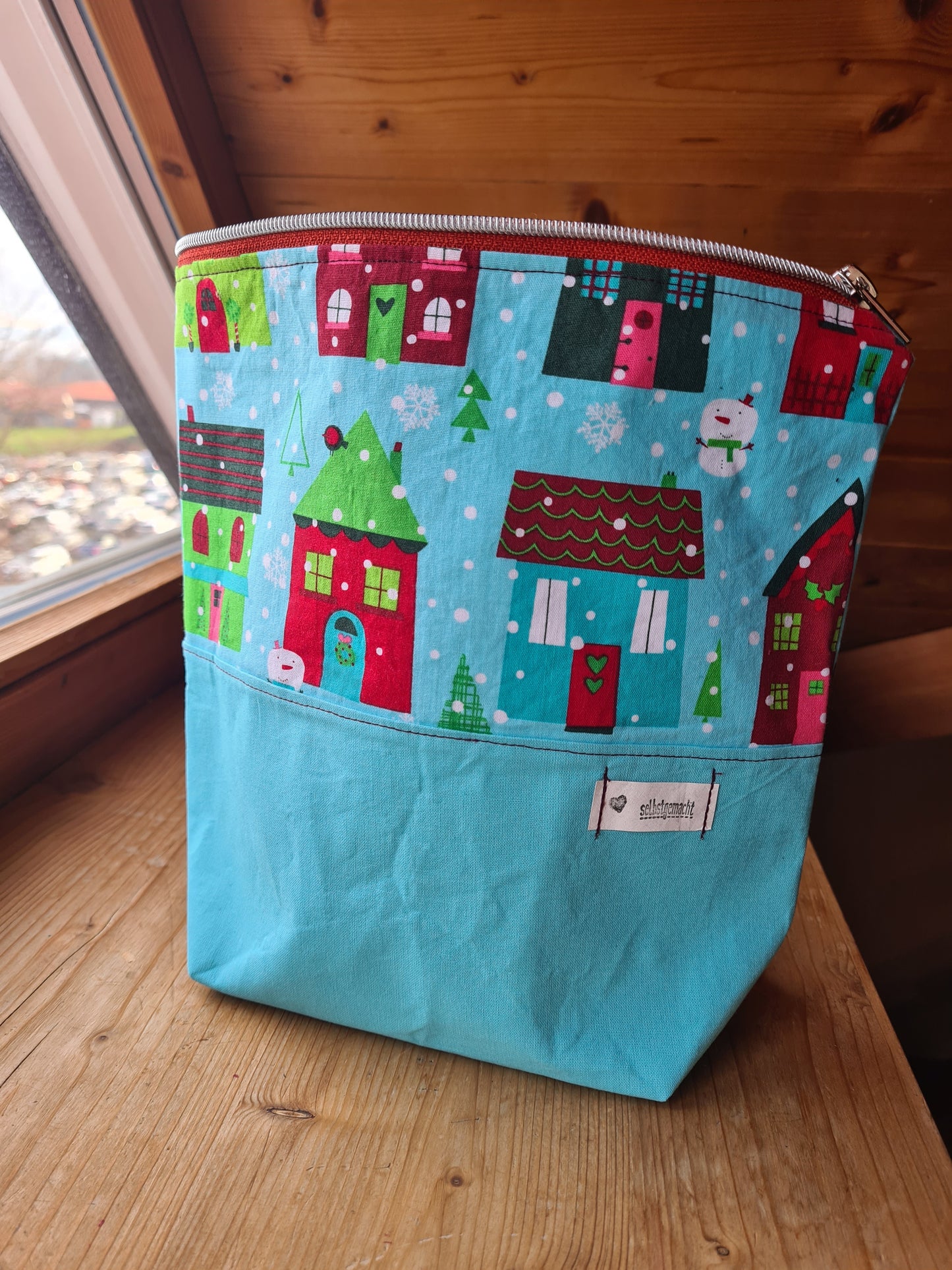 Türkise Weihnachtstasche